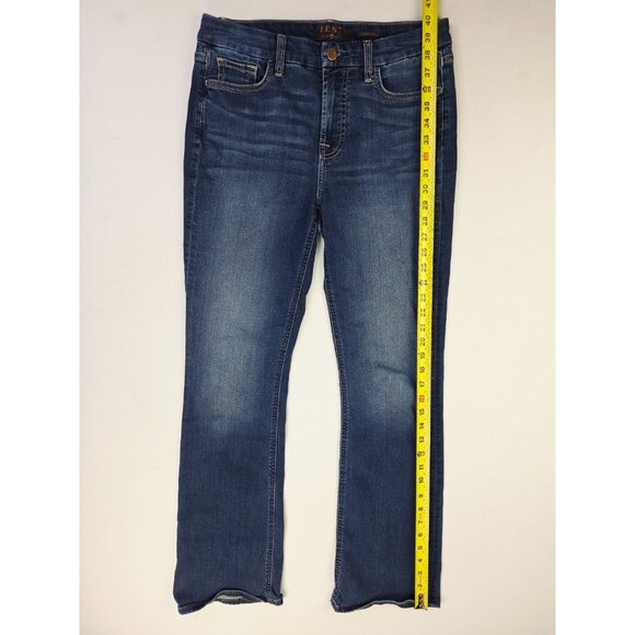 7 For All Mankind Jen 7 Size 6 Womens 31" Inseam Slim Bootcut Blue Denim Jeans - Picture 10 of 12